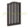 Space divider 92 cm high safety grid 3-panel protective fence to protect dogs or children brown