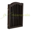 Space divider 92 cm high safety grid 4-panel protective fence to protect dogs or children brown