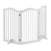 Space divider 92 cm high safety grid 3-panel protective fence for the protection of dogs or children, white