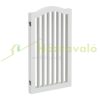 Space divider 92 cm high safety grid 3-panel protective fence for the protection of dogs or children, white