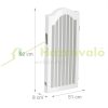 Space divider 92 cm high safety grid 4-panel protective fence to protect dogs or children, white