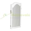 Space divider 92 cm high safety grid 4-panel protective fence to protect dogs or children, white