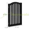 Space divider 92 cm high safety grid 3-panel protective fence to protect dogs or children black