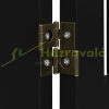 Space divider 92 cm high safety grid 3-panel protective fence to protect dogs or children black
