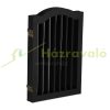 Space divider 92 cm high safety grid 4-panel protective fence to protect dogs or children black