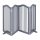 Space divider 92 cm high safety grid 4-panel protective fence to protect dogs or children gray