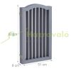 Space divider 92 cm high safety grid 4-panel protective fence to protect dogs or children gray