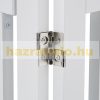 Safety grid with partition door 3-panel protective fence to protect dogs or children, white