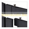 With partition door, 92 cm high safety grid, 3-panel protective fence for protecting dogs or children, black