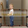 Space divider brown variable width 71 cm high safety grid extendable pen for the protection of dogs or children 