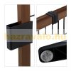 Space divider brown variable width 71 cm high safety grid extendable pen for the protection of dogs or children 