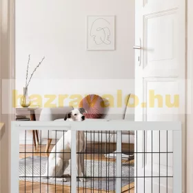 Térelválasztó fehér változtatható szélességű biztonsági rács kihúzható karám kutyák vagy gyerekek
