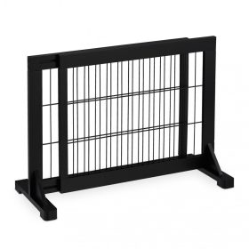   Térelválasztó fekete változtatható szélességű biztonsági rács kihúzható karám kutyák vagy gyerekek védelmére 