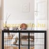 Space-separating black variable-width safety grid for the protection of retractable pen dogs or children 