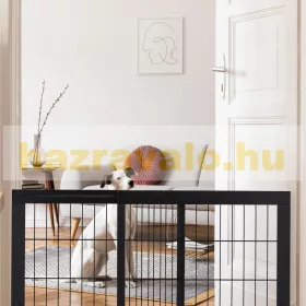 Térelválasztó fekete változtatható szélességű biztonsági rács kihúzható karám kutyák vagy gyerekek