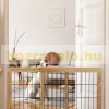 Space-separating natural variable-width safety grid for the protection of pull-out pen dogs or children 