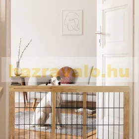   Térelválasztó natúr változtatható szélességű biztonsági rács kihúzható karám kutyák vagy gyerekek védelmére 