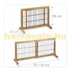 Space-separating natural variable-width safety grid for the protection of pull-out pen dogs or children 