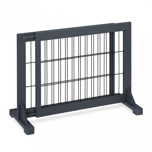 Space divider gray variable width safety grid for the protection of pull-out pen dogs or children 