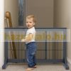 Space divider gray variable width safety grid for the protection of pull-out pen dogs or children 