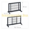 Space divider gray variable width safety grid for the protection of pull-out pen dogs or children 