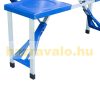 Camping table suitcase table 4 folding chairs for picnic blue
