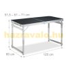 Camping table Suitcase table 4 folding chairs for picnic made of aluminum, iron and MDF