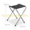 Camping table Suitcase table 4 folding chairs for picnic made of aluminum, iron and MDF