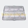 Suitcase table with 2 benches folding light picnic table set with aluminum frame 90x66x70 cm