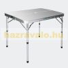 Suitcase table with 2 benches folding light picnic table set with aluminum frame 90x66x70 cm