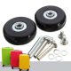 Suitcase spare wheel roller repair kit 2 pcs 50x18 bearing solid rubber replacement wheel