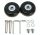 Suitcase spare wheel wheel repair kit 2 pcs 50x22 bearing solid rubber replacement parts