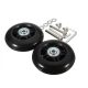 Suitcase spare wheel roller repair kit 2 pcs 75x22 bearing solid rubber replacement wheel