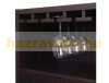 Wine cabinet 120x62x35 cm bar cabinet for 18 bottles bottle holder wood dark brown