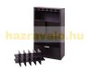 Wine cabinet 120x62x35 cm bar cabinet for 18 bottles bottle holder wood dark brown