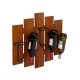 Wine rack wall rack bottle holder 60x60x12 cm wood metal for 5 bottles 