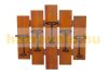 Wine rack wall rack bottle holder 60x60x12 cm wood metal for 5 bottles 