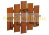 Wine rack wall rack bottle holder 60x60x12 cm wood metal for 5 bottles 