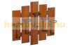 Wine rack wall rack bottle holder 60x60x12 cm wood metal for 5 bottles 