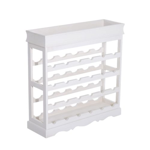 Wine rack wooden wine rack for 24 bottles of wine white bottle rack