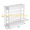 Wine rack wooden wine rack for 24 bottles of wine white bottle rack