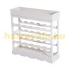 Wine rack wooden wine rack for 24 bottles of wine white bottle rack