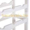 Wine rack wooden wine rack for 24 bottles of wine white bottle rack