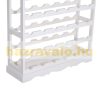 Wine rack wooden wine rack for 24 bottles of wine white bottle rack