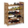 Wooden wine rack 73x63x25 cm wine rack for 25 bottles of wine bottle holder