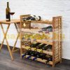 Wooden wine rack 73x63x25 cm wine rack for 25 bottles of wine bottle holder