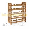 Wooden wine rack 73x63x25 cm wine rack for 25 bottles of wine bottle holder