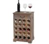 Wine bottle rack for 20 bottles 76x48x31cm vintage style wine rack brown