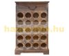 Wine bottle rack for 20 bottles 76x48x31cm vintage style wine rack brown