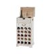 Wine bottle rack for 20 bottles 94x48x31 cm vintage style wine rack white